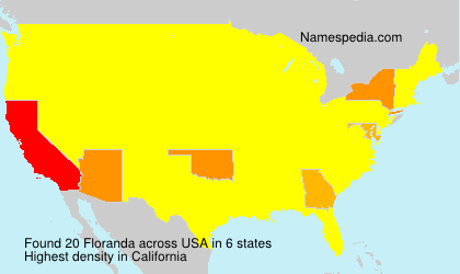 Surname Floranda in USA