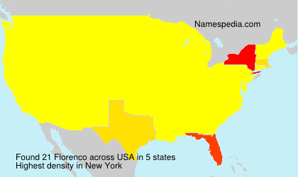 Surname Florenco in USA