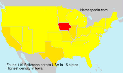 Surname Folkmann in USA