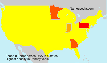 Surname Forfor in USA Surname Forfor in USA