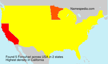 Surname Forouhari in USA Surname Forouhari in USA