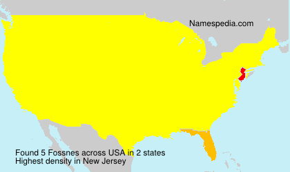 Surname Fossnes in USA
