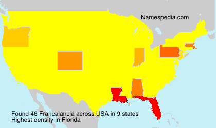 Surname Francalancia in USA