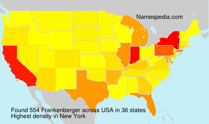 Surname Frankenberger in USA