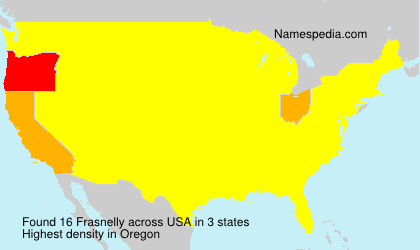 Surname Frasnelly in USA