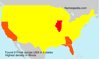 Surname Frcek in USA