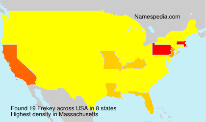 Surname Frekey in USA