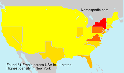Surname Frenia in USA