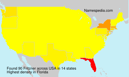 Surname Fritzner in USA