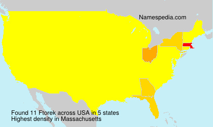 Surname Ftorek in USA