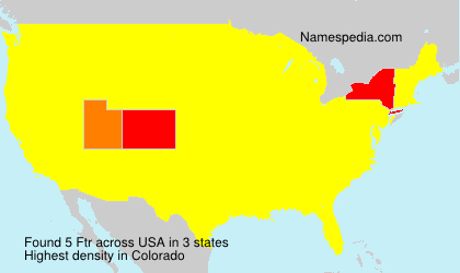 Surname Ftr in USA