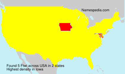 Surname Ftwi in USA