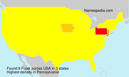 Surname Fujak in USA