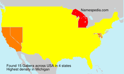 Surname Gabera in USA