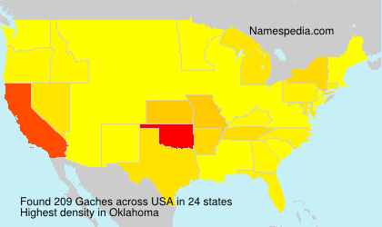 Surname Gaches in USA