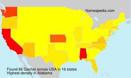 Surname Gachet in USA