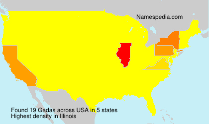 Surname Gadas in USA Surname Gadas in USA