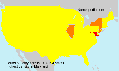 Surname Gafny in USA