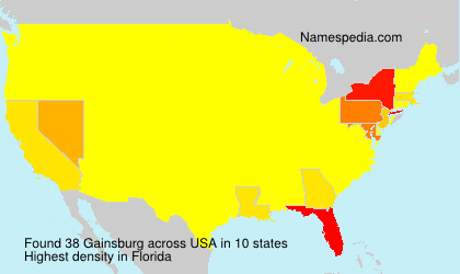 Surname Gainsburg in USA