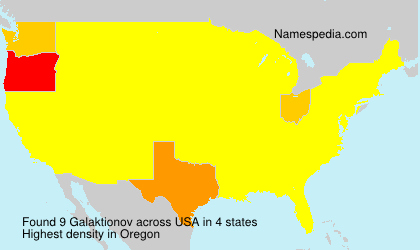 Surname Galaktionov in USA
