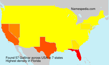 Surname Gallinar in USA
