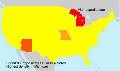 Surname Gappe in USA