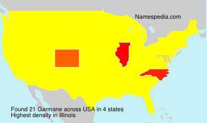 Surname Garmane in USA