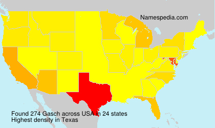 Surname Gasch in USA