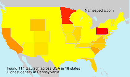 Surname Gautsch in USA