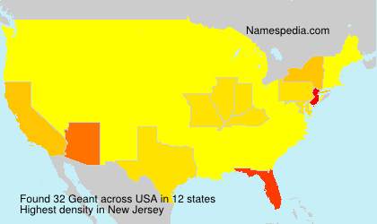Surname Geant in USA