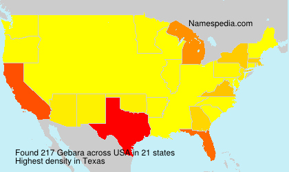 Surname Gebara in USA