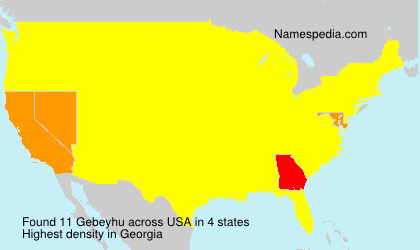 Surname Gebeyhu in USA Surname Gebeyhu in USA