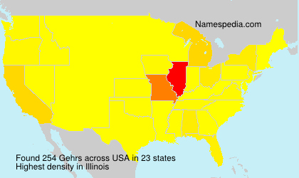 Surname Gehrs in USA