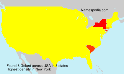 Surname Gelard in USA