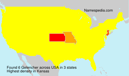 Surname Gelencher in USA