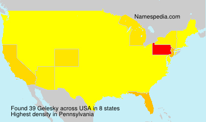 Surname Gelesky in USA Surname Gelesky in USA