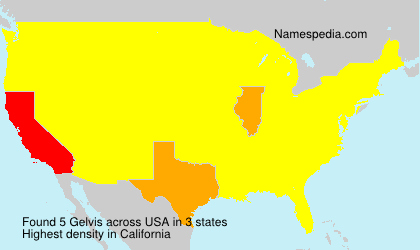 Surname Gelvis in USA