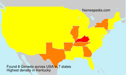Surname Geneda in USA