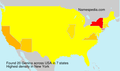 Surname Genina in USA
