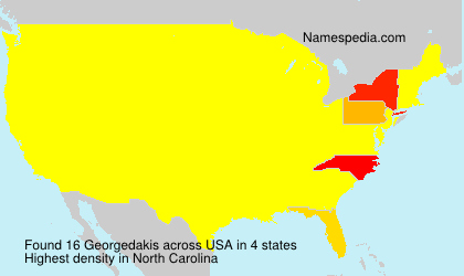 Surname Georgedakis in USA