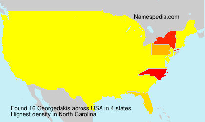 Surname Georgedakis in USA Surname Georgedakis in USA