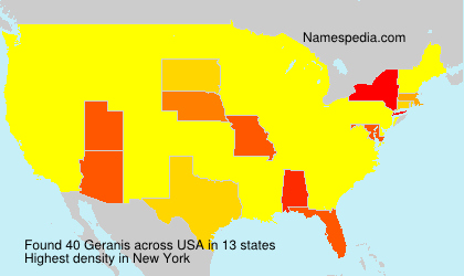 Surname Geranis in USA Surname Geranis in USA
