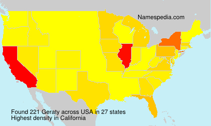 Surname Geraty in USA