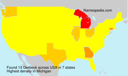 Surname Gerbeck in USA