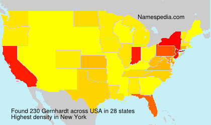 Surname Gernhardt in USA