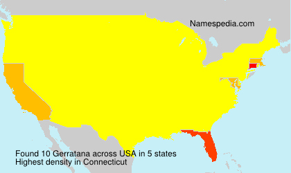 Surname Gerratana in USA