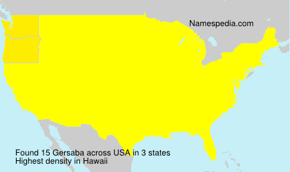 Surname Gersaba in USA Surname Gersaba in USA