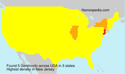 Surname Gershovitz in USA
