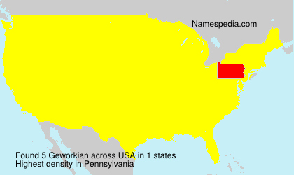 Surname Geworkian in USA Surname Geworkian in USA
