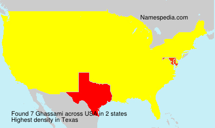 Surname Ghassami in USA